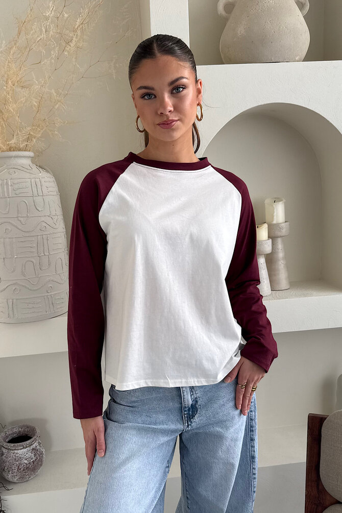 Longsleeve Rosa - Bordeaux