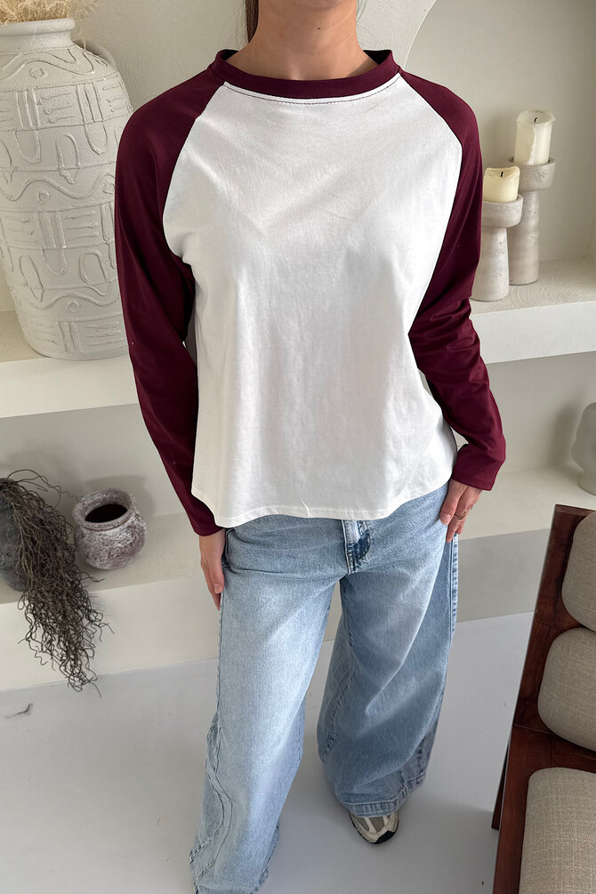 Longsleeve Rosa - Bordeaux