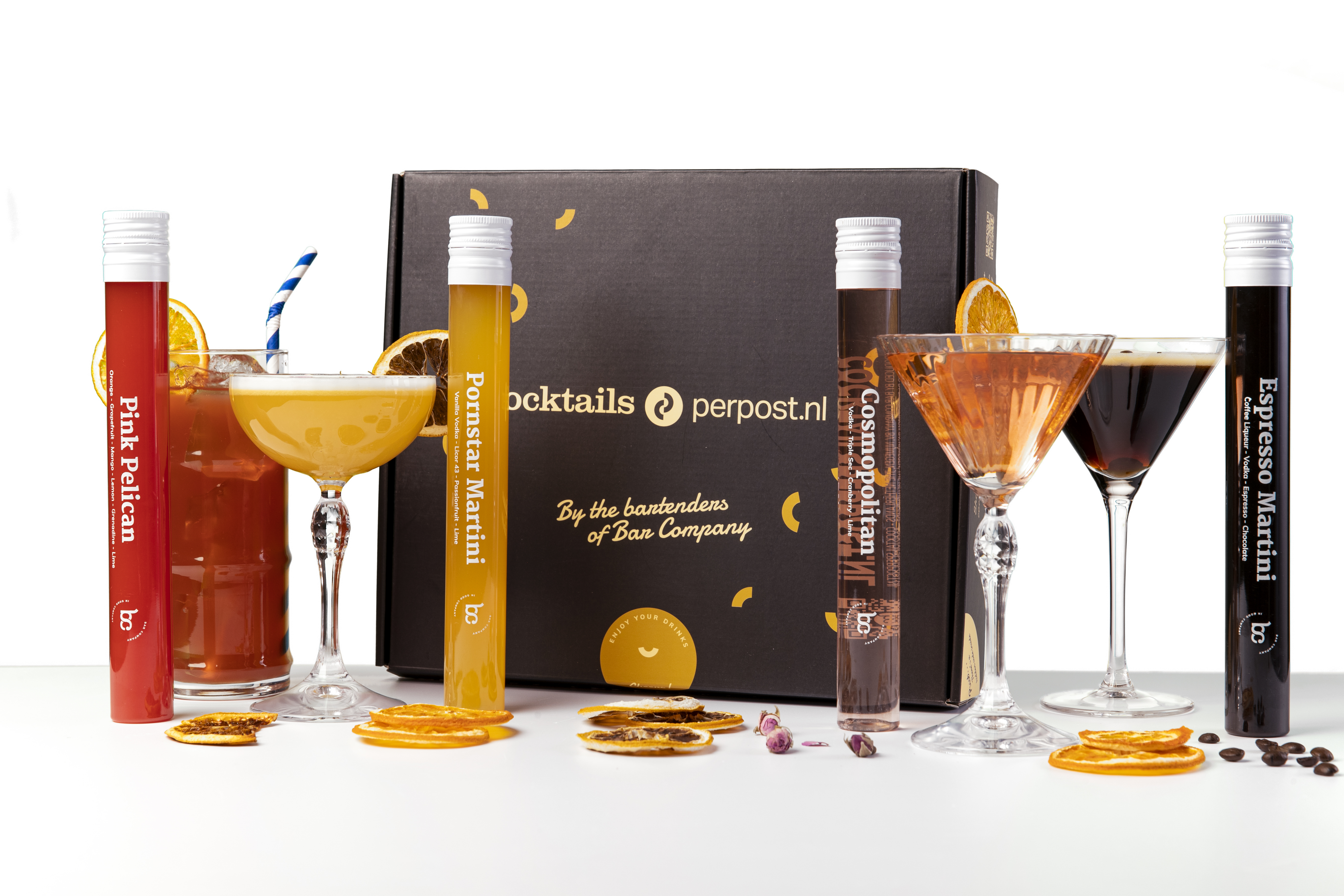 3 cocktails - Luxe giftbox (pakketpost)