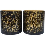 Vase The World WAXINE HOUDER - CELTIC GOLD CHEETAH - SET VAN 2