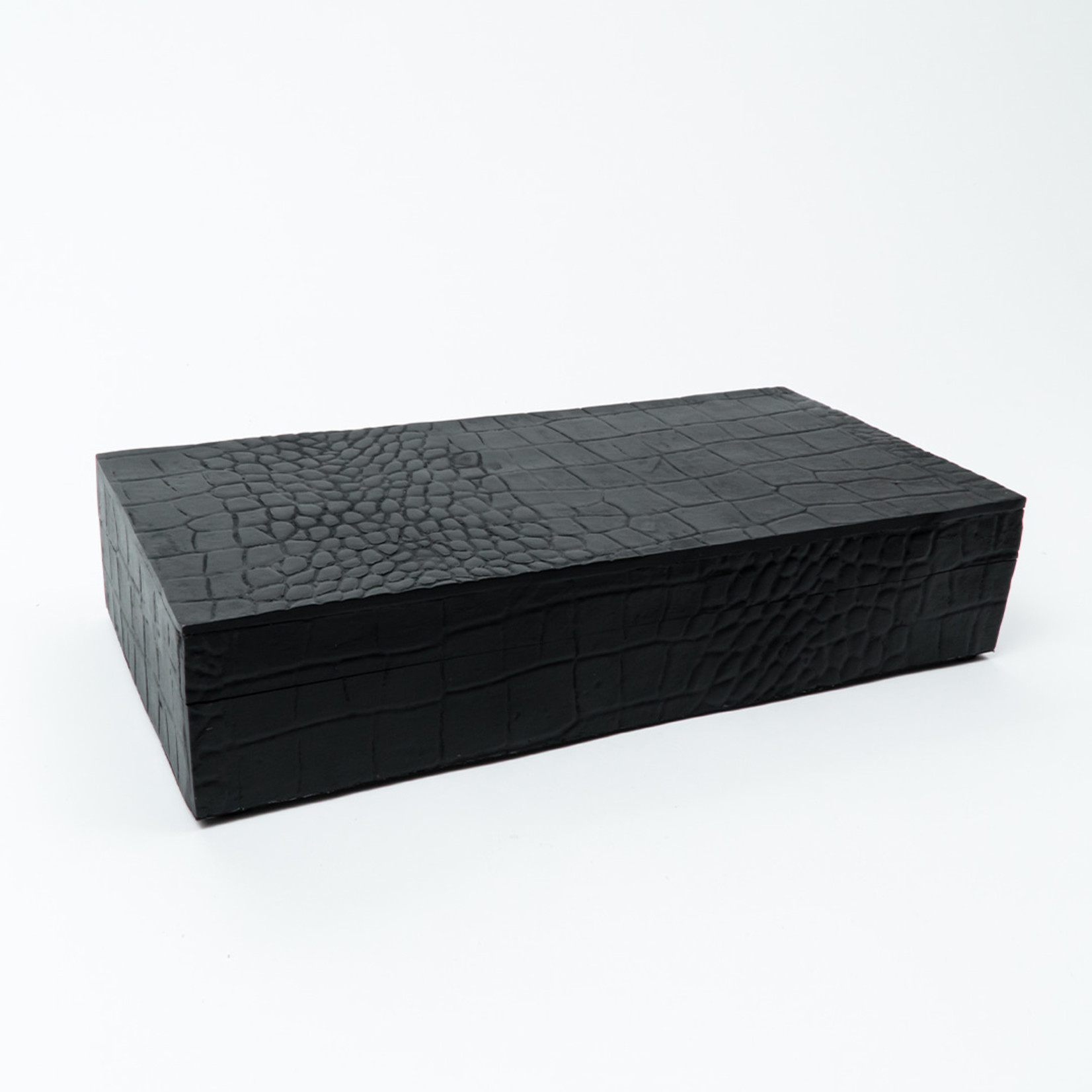 Sierbox  - Croco print zwart - set van 3