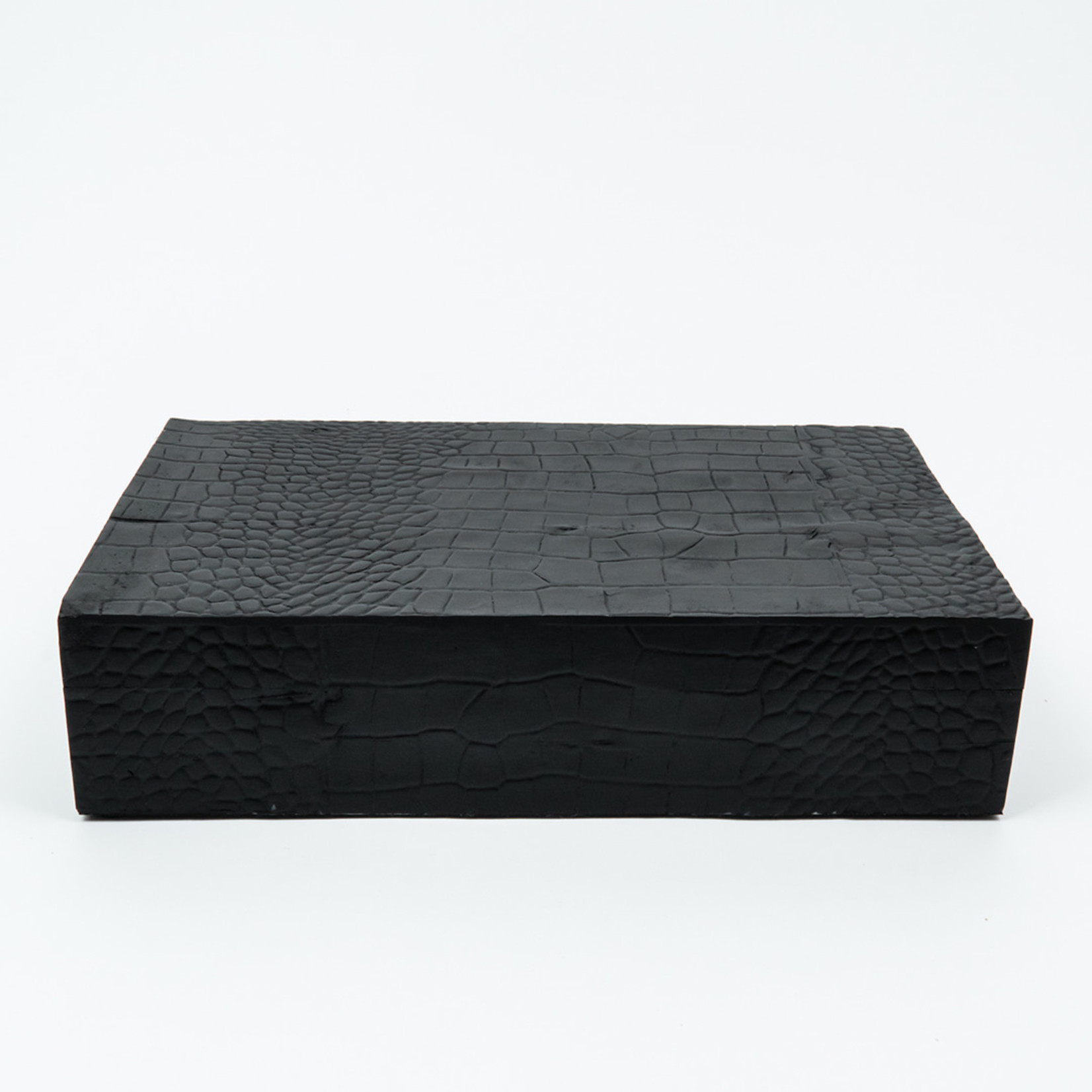 Sierbox  - Croco print zwart - set van 3
