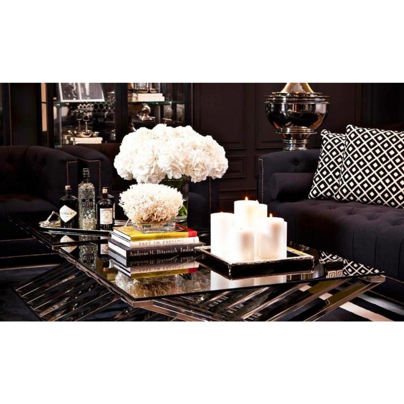 Eichholtz KAARS HOUDER  - EICHHOLTZ |- BLACK - M -set van 2