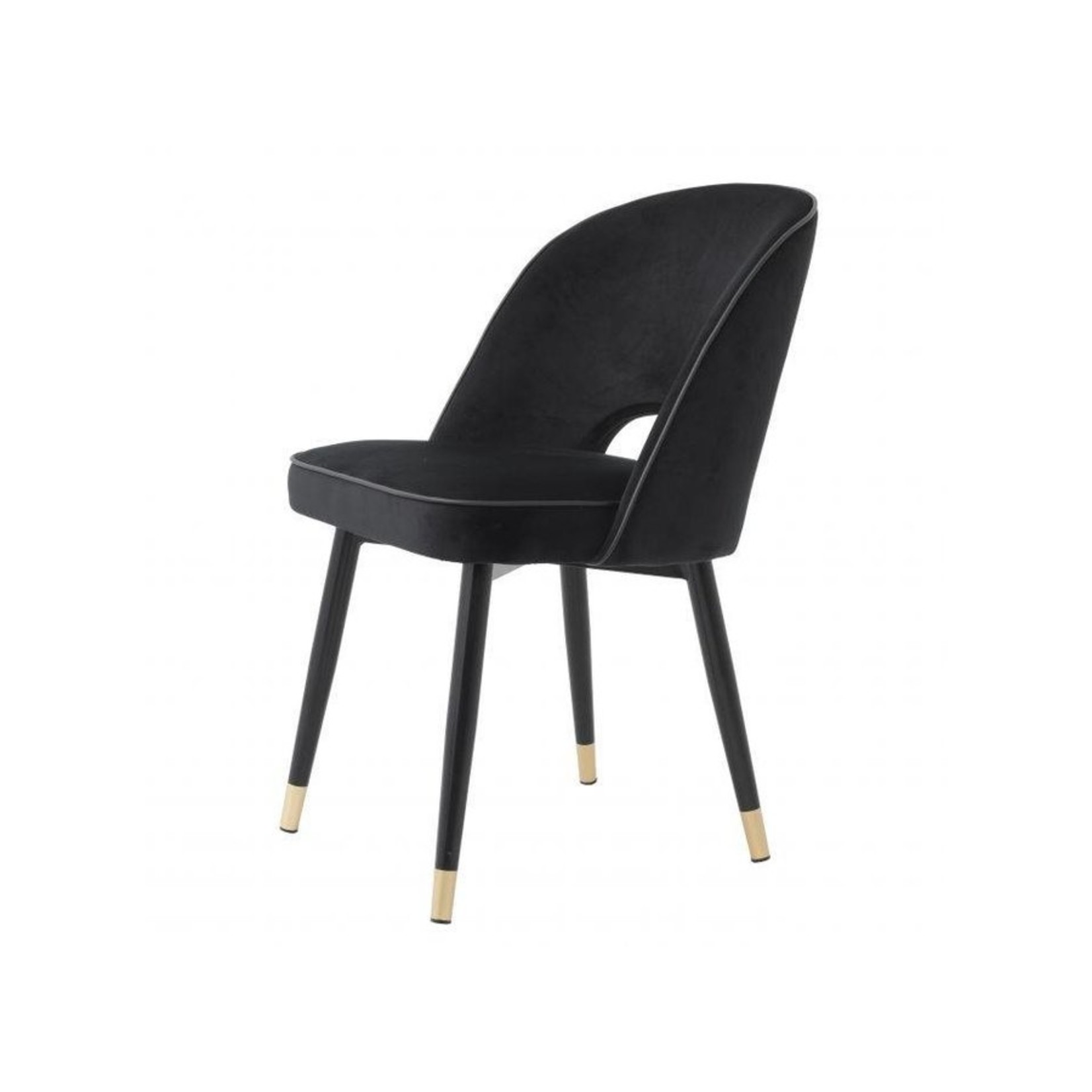 Eichholtz EETKAMERSTOEL EICHHOLTZ = CLIFF - ROCHE BLACK - SET VAN 2