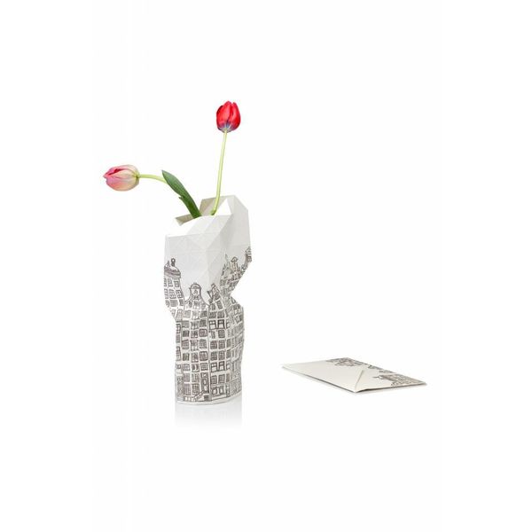 Vase en papier petit couvercle La Haye