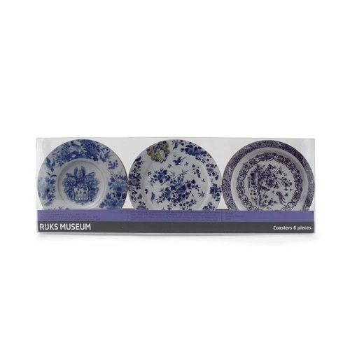 Delft blue plates coasters 