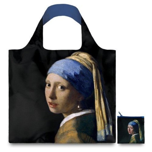 Sac pliant avec la fille avec la perle Sac pliant avec la fille avec la perle