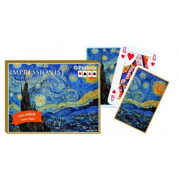 Vincent van Gogh Sternenklare Nacht Spielkarten Doppeldeck