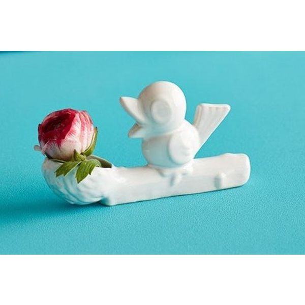 Flower thief vase white