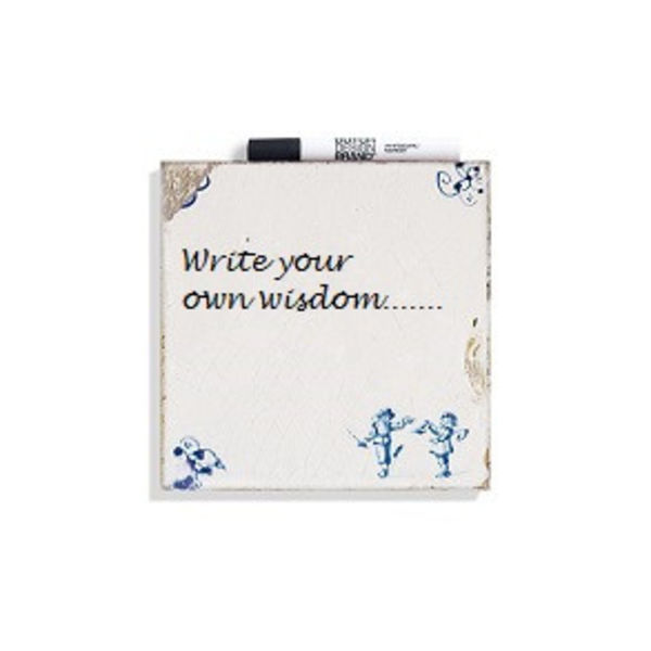 Schrijf je eigen wijsheid tegel