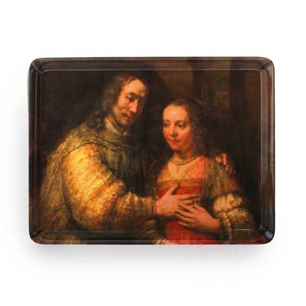 Dienblad met het Joods bruidje van Rembrandt