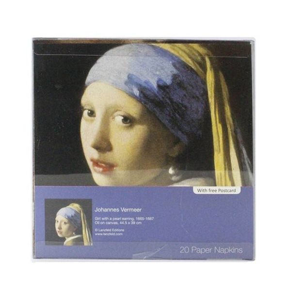 Serviettes "Fille à la perle" de Vermeer