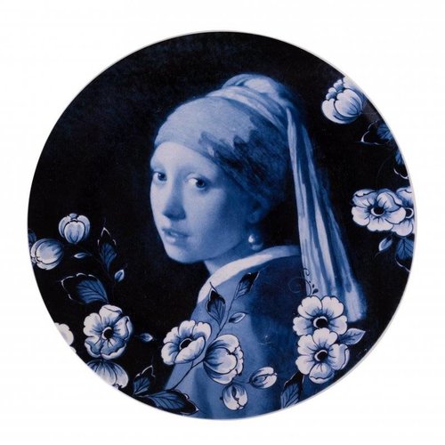 Teller mit Mädchen mit der Perle Teller mit Mädchen mit der Perle