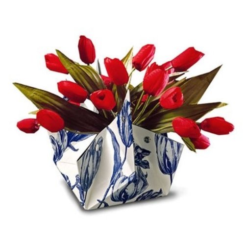 Faltvase Delfter Blau Tulpen Faltvase Delfter Blau Tulpen