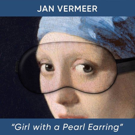 Girl with a pearl earring sleeping mask from the NRC