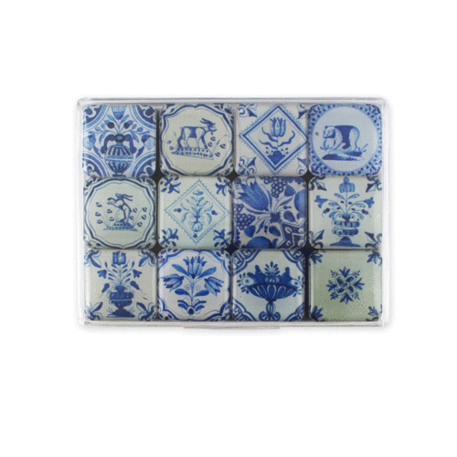 Magnets set of Delft blue tiles Magnets set of Delft blue tiles