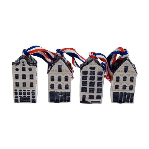 4 canal houses on ribbon 