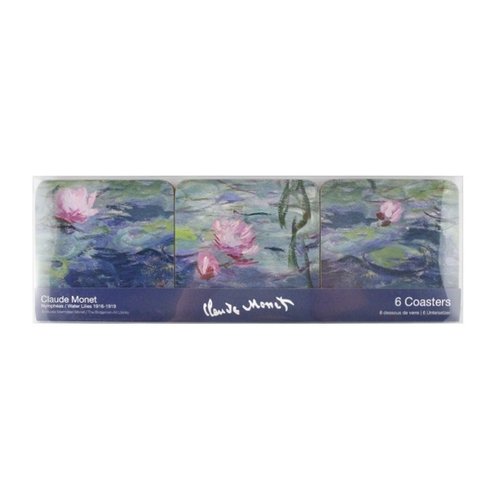 Monet water lilies coasters 