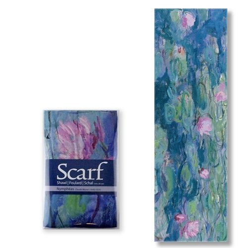 Monet scarf water lilies 