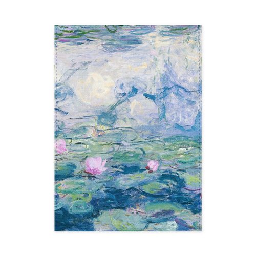 Monet tea towel water lilies 