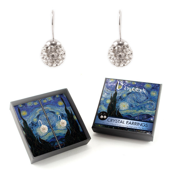 Starry night crystal earrings
