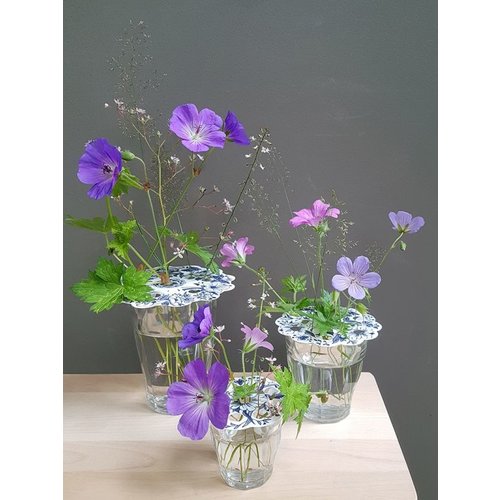 Piet Design Delft grilles de fleurs bleues Piet Design Delft grilles de fleurs bleues