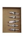 Calligraphy fountain pen set with pheasant feather and ink