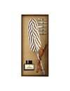 Calligraphy fountain pen set with pheasant feather and ink