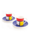 Set de 2 tasses à expresso Mondrian