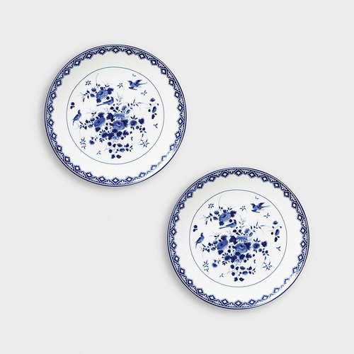 2 assiettes à déjeuner bleu de Delft Rijksmuseum 2 assiettes à déjeuner bleu de Delft Rijksmuseum