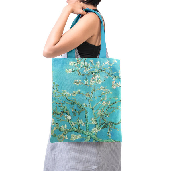 Baumwolltasche mit Mandelblüte von Van Gogh