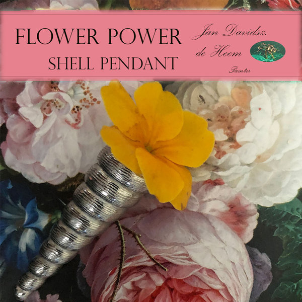 Flower Power Shell pendant