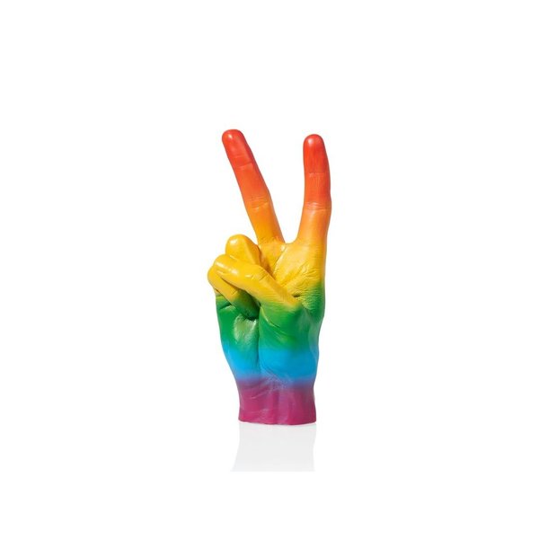 rainbow pride hand