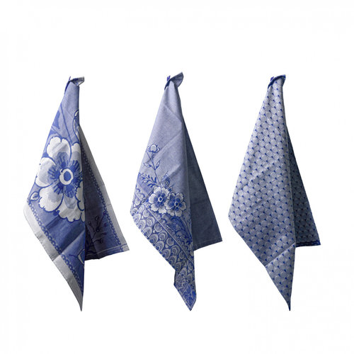 Delfter Blau Geschirrtücher 3er-Set Delfter Blau Geschirrtücher 3er-Set