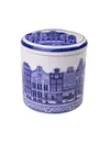 Delft blue stroopwafel jar