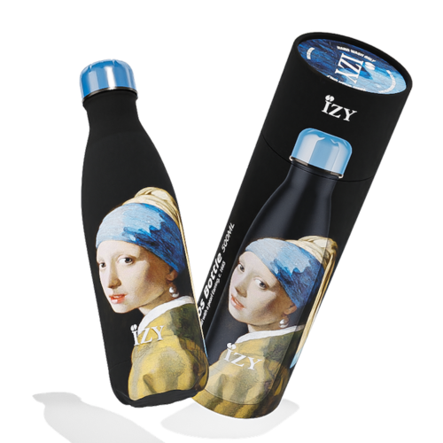 Thermosflasche Mädchen mit Perlenohrring Thermosflasche Mädchen mit Perlenohrring