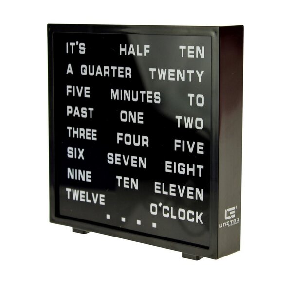 Horloge de mots LED