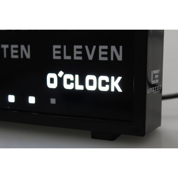 Horloge de mots LED