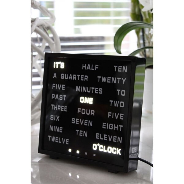 Horloge de mots LED