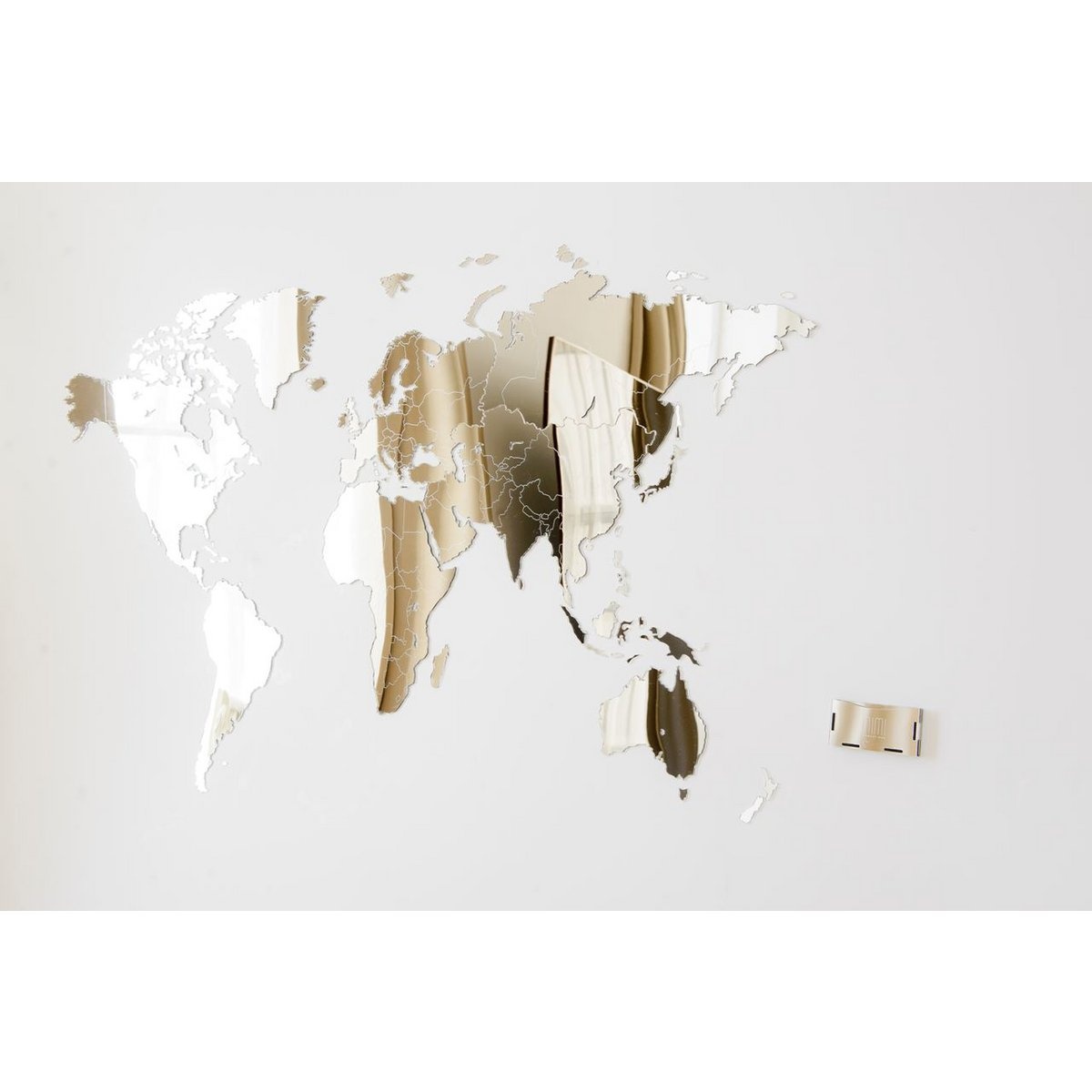 Luxury Mirror World Map Wall Decoration The Hague
