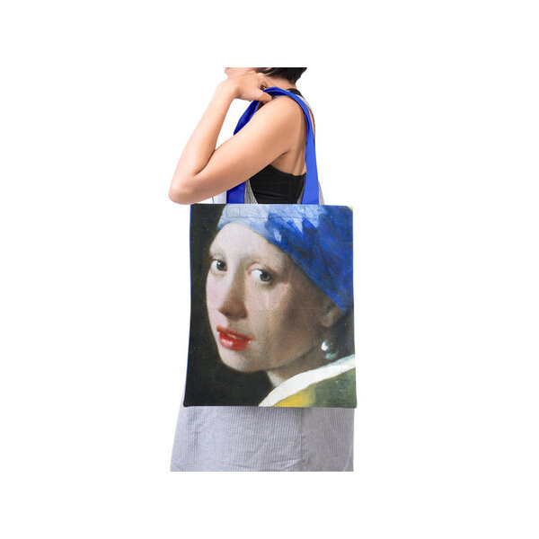 Baumwolltasche mit dem Mädchen mit dem Perlenohrring von Vermeer