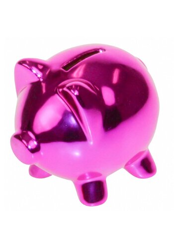 I-total Tirelire cochon incassable - Tirelire -PVC - pédagogique - Tirelire  rose