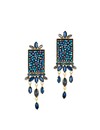 Boucles d'oreilles Reine Maxima Bleu