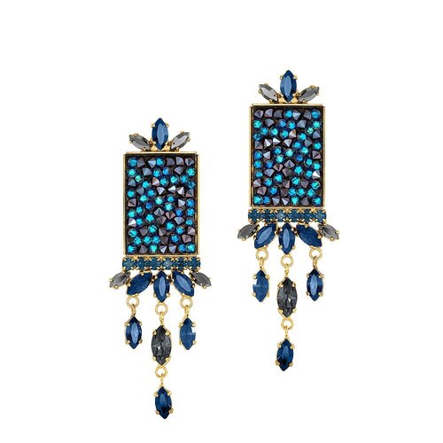 Queen Maxima Earrings Blue 