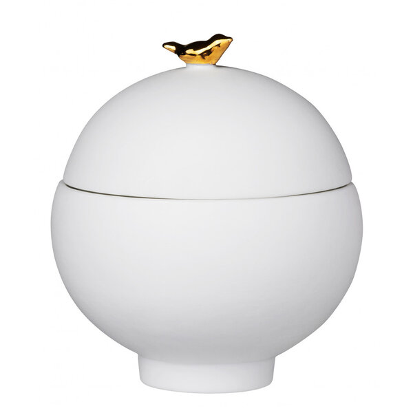 Goldfinch porcelain box