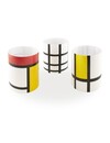 Lot de 3 lanternes Mondriaan