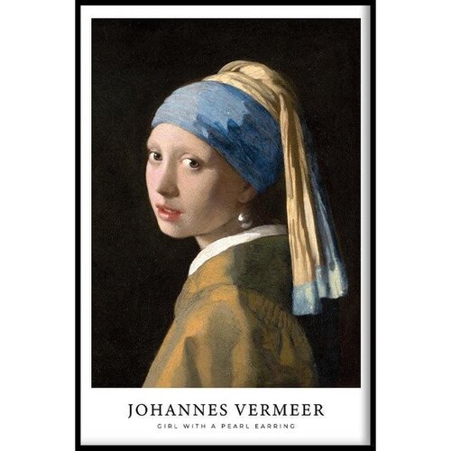 Affiche Johannes Vermeer - La Jeune Fille à la Perle 
