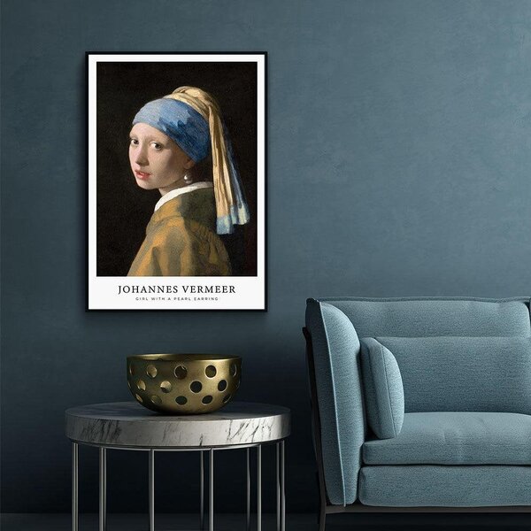 Affiche Johannes Vermeer - La Jeune Fille à la Perle