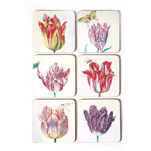 Dessous de verre - Illustrations de tulipes de Marrel 