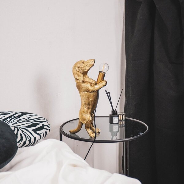 Lampe de table Teckel Or